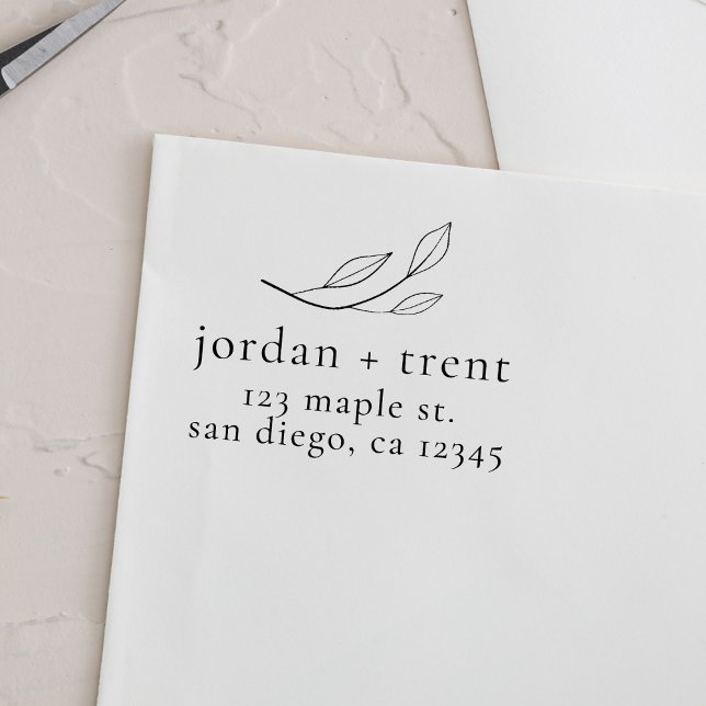 Custom Eucalyptus Self Inking Return Address Stamp (Creator Uploaded)