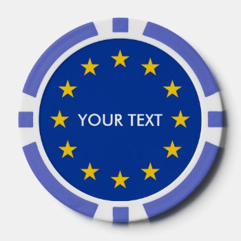 Custom European Union Flag Poker Chips For Europe by iprint at Zazzle