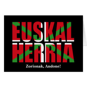 Custom, Euskal Herria forms Basque flag Ikurriña: Cards