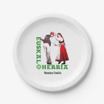 Custom  Euskal Herria  Traditional Basque Dancing: Paper Plates by RWdesigning at Zazzle