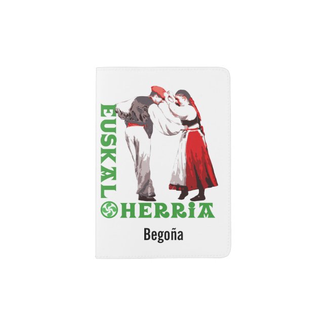 Custom, Euskal Herria, traditional Basque dancing: Passport Holder (Front)