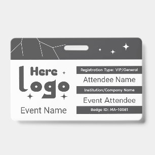 Custom event badge conference