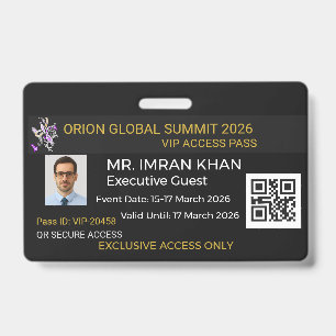 Custom Event Badge   Durable   Professional