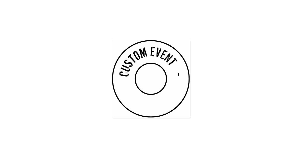 Custom Event Hand Stamp Zazzle
