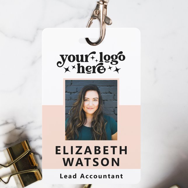 Custom Event ID With Photo Employee Lanyard Name Badge (Creator Uploaded)