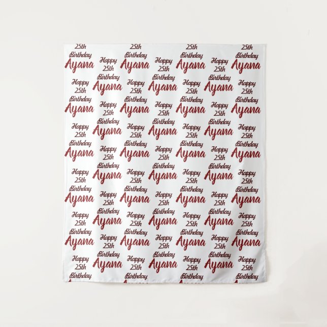 Custom Event Party Backdrop Step and Repeat (Front)