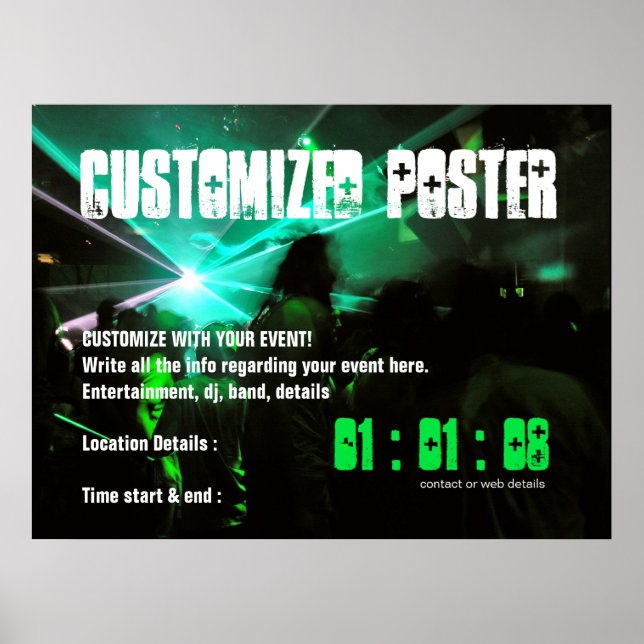 Custom EVENT Party Poster (Front)