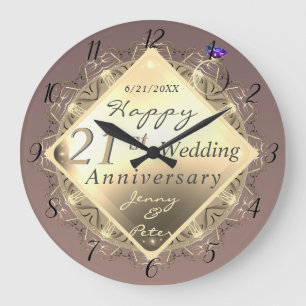 Custom Event Shiny Emblem Acrylic Wall Clock