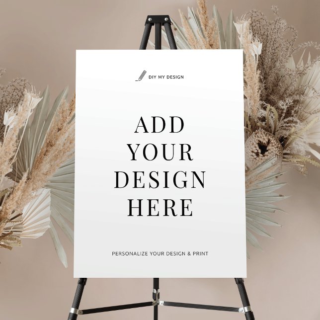 Custom Event Sign Printing 18x24" Foam Board (Custom 18" x 24" Vertical Foam Board Sign Printing)