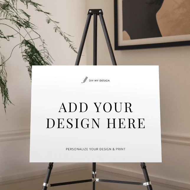 Custom Event Sign Printing 24x18" Easel Signage (Custom 24" x 18" Sign Printing)