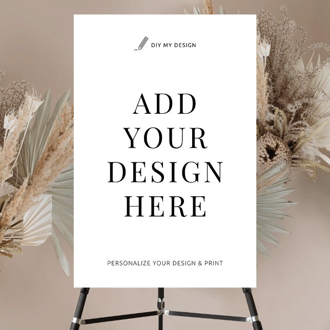 Custom Event Sign Printing 24x36" Foam Board (Custom 24" x 36" Vertical Sign Printing)