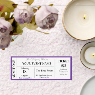 Custom Event Ticket, Concert Fake Ticket, School I Raffle Tickets