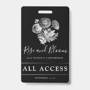 Custom Event VIP All Access Womens Conference Badge
