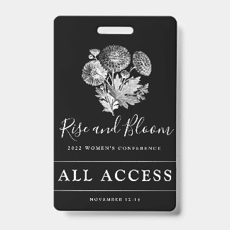 Custom Event VIP All Access Womens Conference Badge