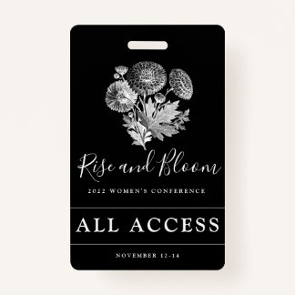 Custom Event VIP All Access Womens Conference Badge