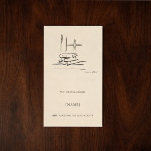 Custom Ex Libris Bookplate Sticker   Dark Academia