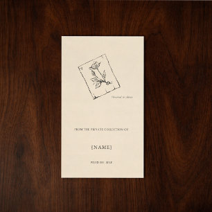 Custom Ex Libris Bookplate Sticker   Dark Academia