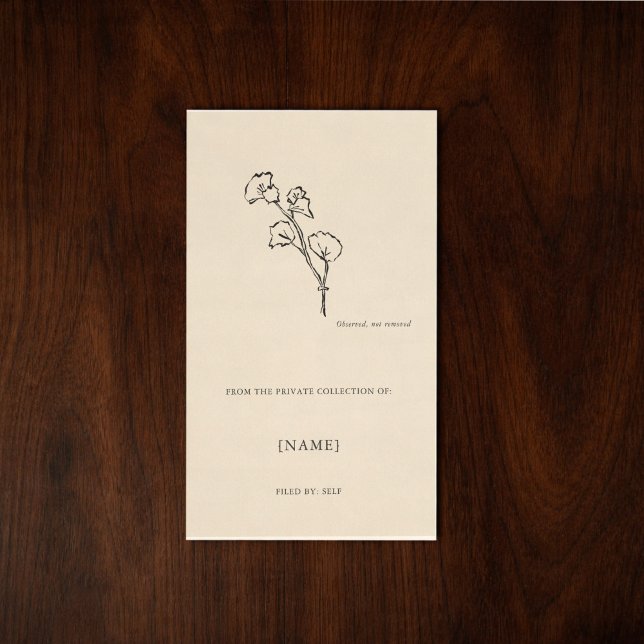 Custom Ex Libris Bookplate Sticker | Dark Academia (Dark academia bookplates sticker)