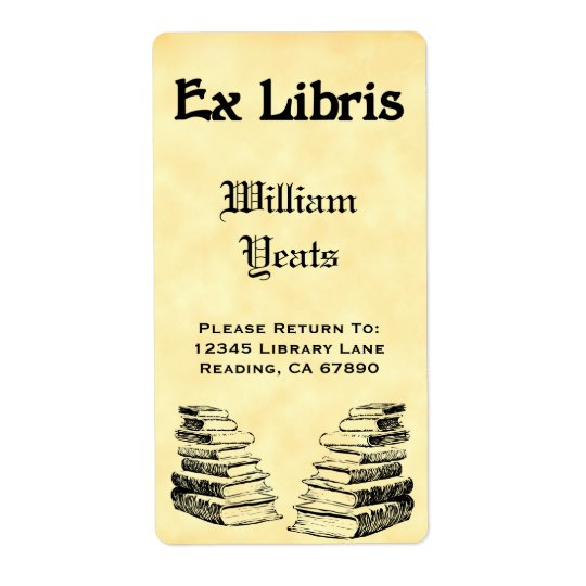 Custom Ex Libris Vintage Books Labels | Zazzle.com