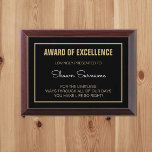 Custom Excellence For Anyone Special Award plaque<br><div class="desc">Give  an award they will cherish!</div>