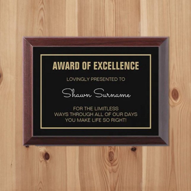  Custom Excellence For Anyone Special Award plaque (Creator Uploaded)