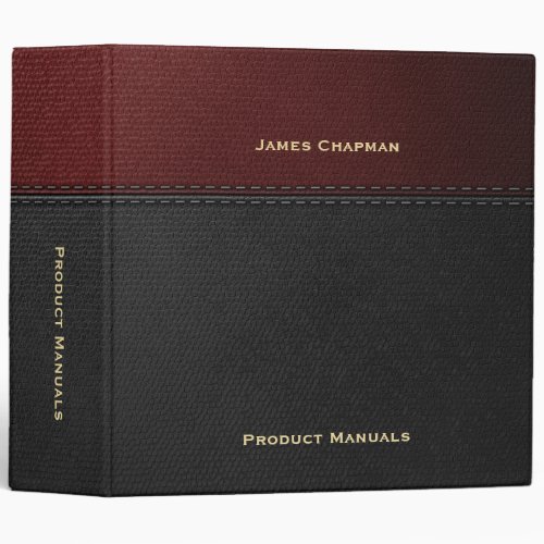 Custom Executive Product Manuals  3 Ring Binder