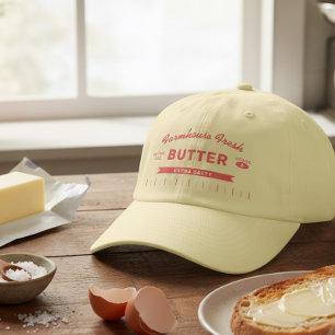 Custom "Extra Salty" Butter Stick Yellow Red Dad Hat