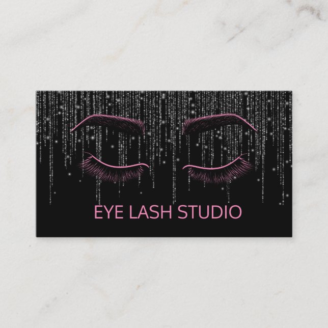 Custom Eye Lash Extension Business Card (Front)