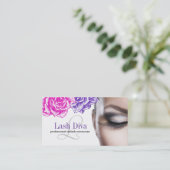 Custom Eye Lash Extensions Business Cards (Standing Front)