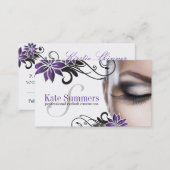 Custom Eye Lash Extensions Business Cards (Front/Back)