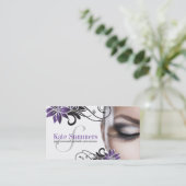 Custom Eye Lash Extensions Business Cards (Standing Front)