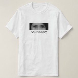 Custom Eyes Image & Name Fully Personalized T-Shirt