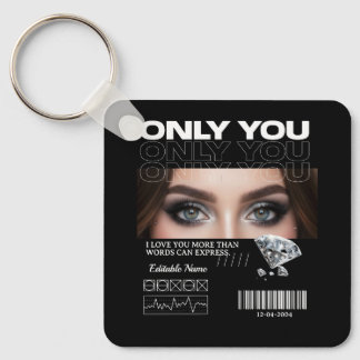 Custom Eyes Image & Name | Personalized Keychain