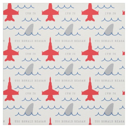 Custom FA-18 Shark Fin Party Shirt Pattern Fabric