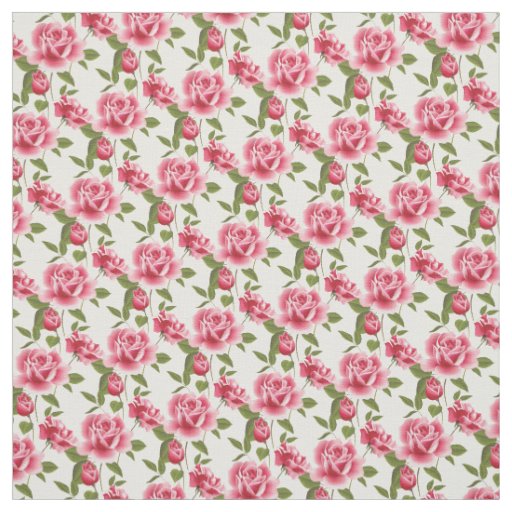 Custom Fabric-Pink Roses Fabric