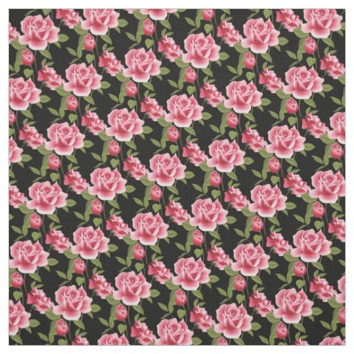 Custom Fabric-Pink Roses Fabric