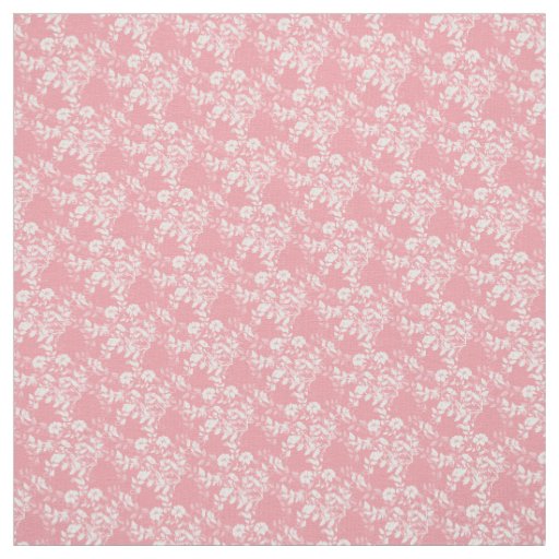 Custom Fabric-Pink & White Floral Fabric