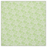 Custom Fabric-Spring Green &amp; White Floral Fabric