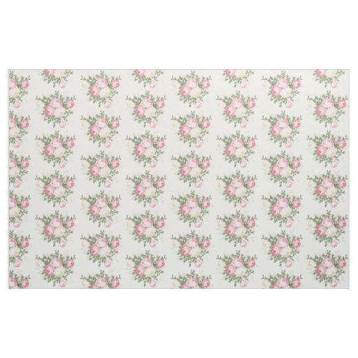 Custom Fabric-Vintage Pink Roses Fabric