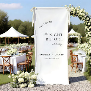 Custom Fabric Wedding Welcome Sign, Cotton Wedding Banner