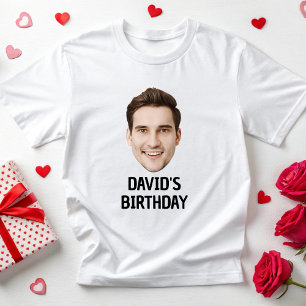 Custom Face 20th 30th 40th 50 Birthday Party Squad T-Shirt