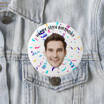 Custom Face 20th 30th 40th 50th 60 Birthday Party Button<br><div class="desc">Custom Face 20th 30th 40th 50th 60 Birthday Party button</div>
