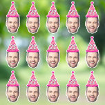 Custom Face 20th 30th 40th 50th 60th 70th Birthday Sticker<br><div class="desc">Custom Face 20th 30th 40th 50th 60th 70th Birthday , Replace the face of this man with your favorite photo (make sure to crop as much to the face as possible and use an app to remove the background) and personalize this funny face gift with your kid, husband, or boyfriend...</div>
