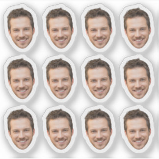 Custom Face 30 40th Birthday Party Favors Bachelor Sticker