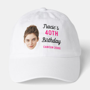 Custom Face 30th 40th 50th 60th 70 Birthday Squad Hat