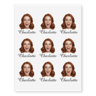 Custom Face Bachelor Party  Temporary Tattoos