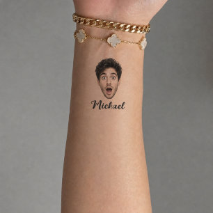 Custom Face Bachelor Party Temporary Tattoos