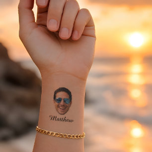 Custom Face Bachelor Party Temporary Tattoos