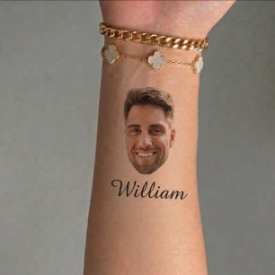 Custom Face Bachelor Party Temporary Tattoos