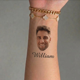 Custom Face Bachelor Party Temporary Tattoos